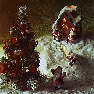 Фотосъёмка рождественской открытки при обычном освещении